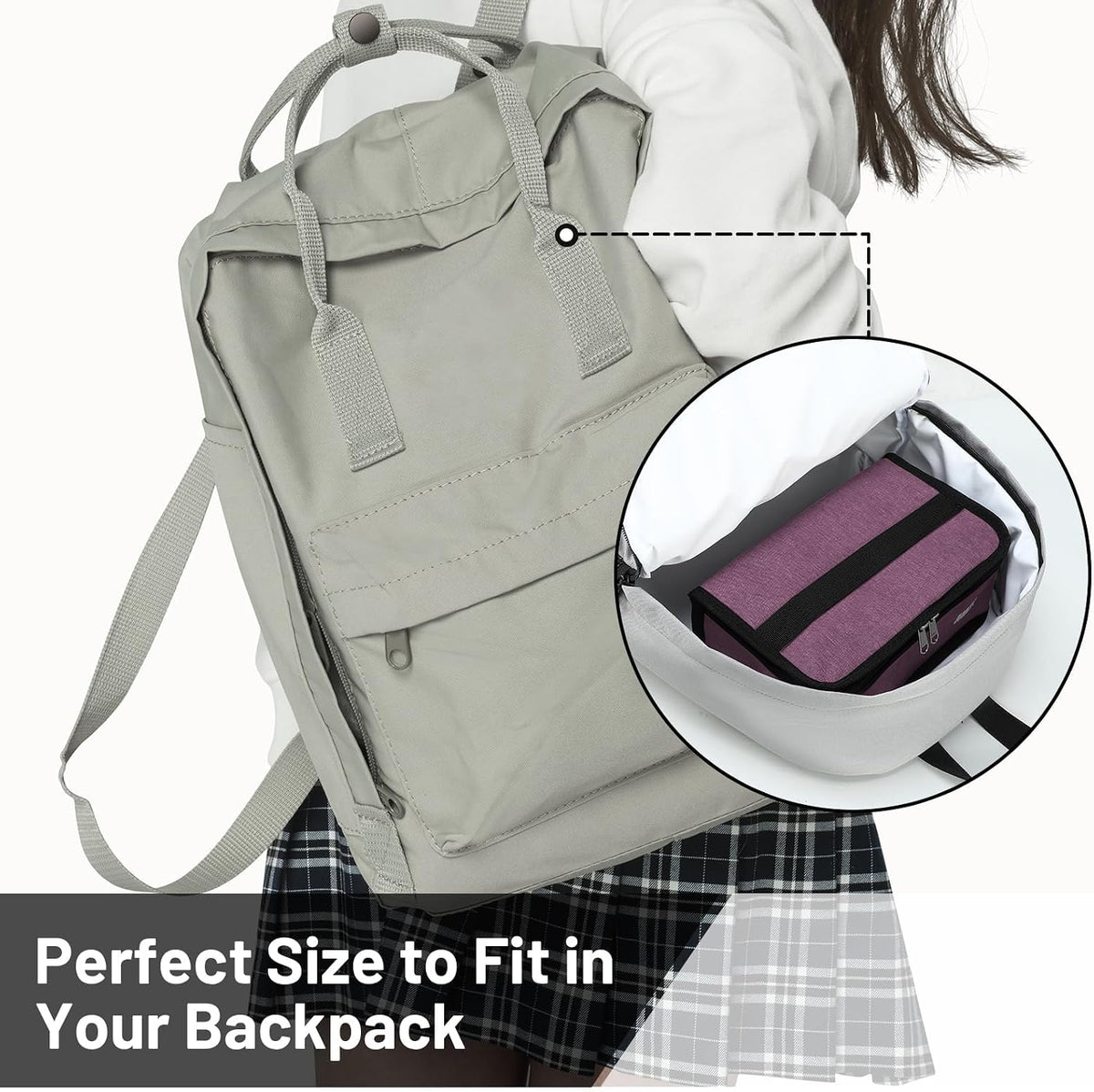 MIER Small Insulated Lunch Bag – Leakproof Thermal Cooler Tote for Work & Travel