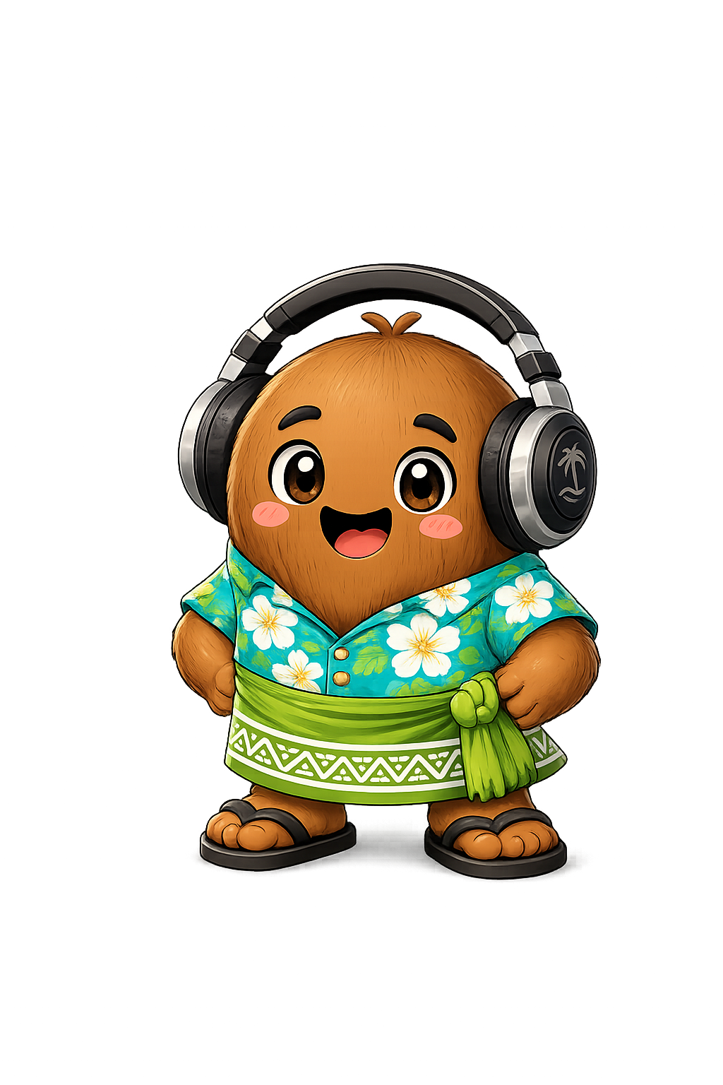 Cute Tropical Character – Digital Art Download