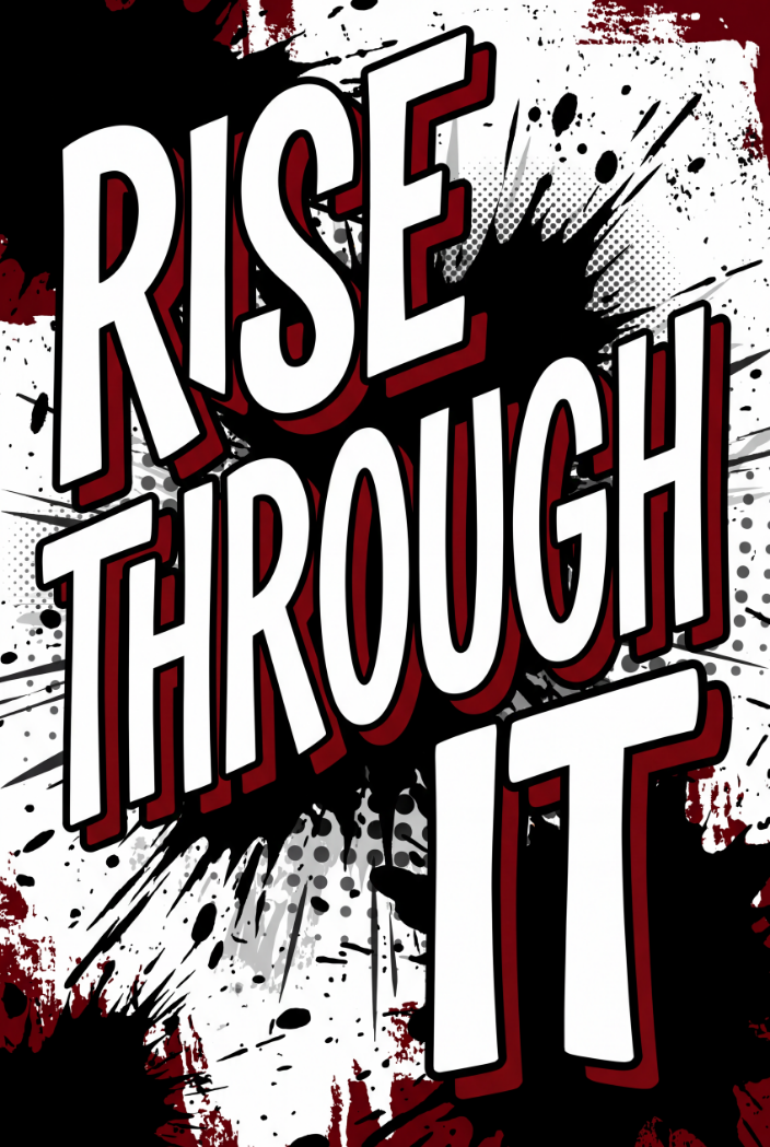 Rise Through It — Bold Motivational Wall Art
