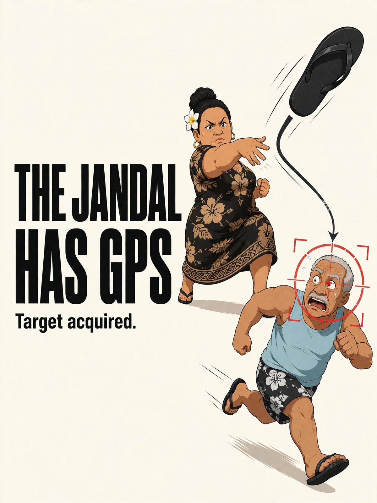 The Jandal Has GPS  Digital Art Print